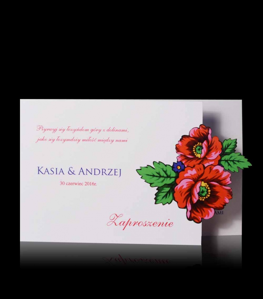 Zaproszenia ślubne  B 9207