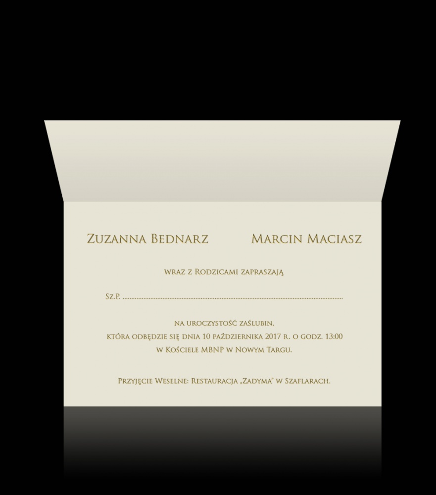 Zaproszenie ślubne D 2102