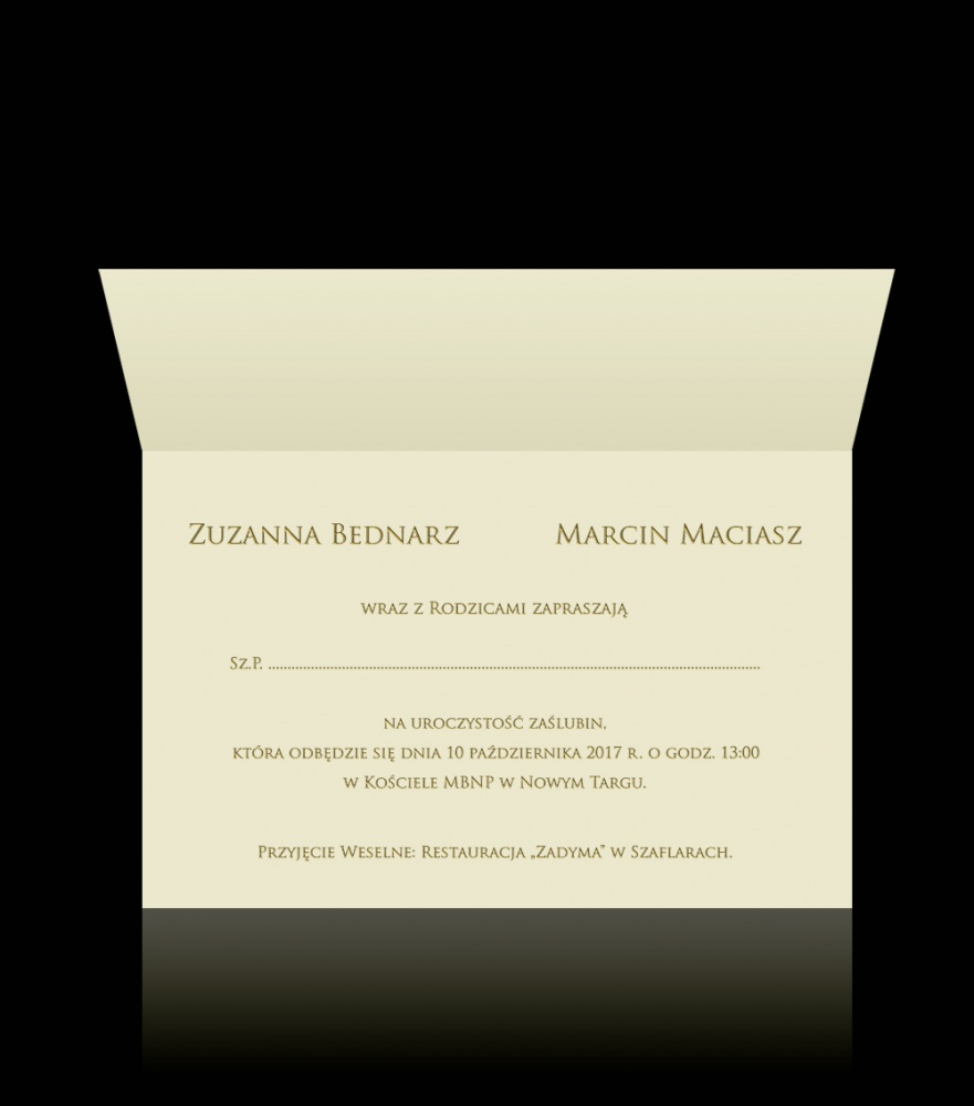 Zaproszenie ślubne D 2103