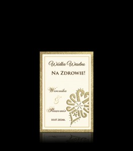 Etykieta na butelkę goralske 