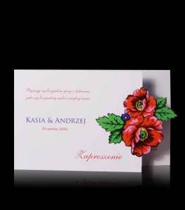 Zaproszenia ślubne  B 9207