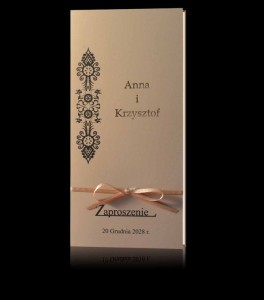 Zaproszenia ślubne  D 9206
